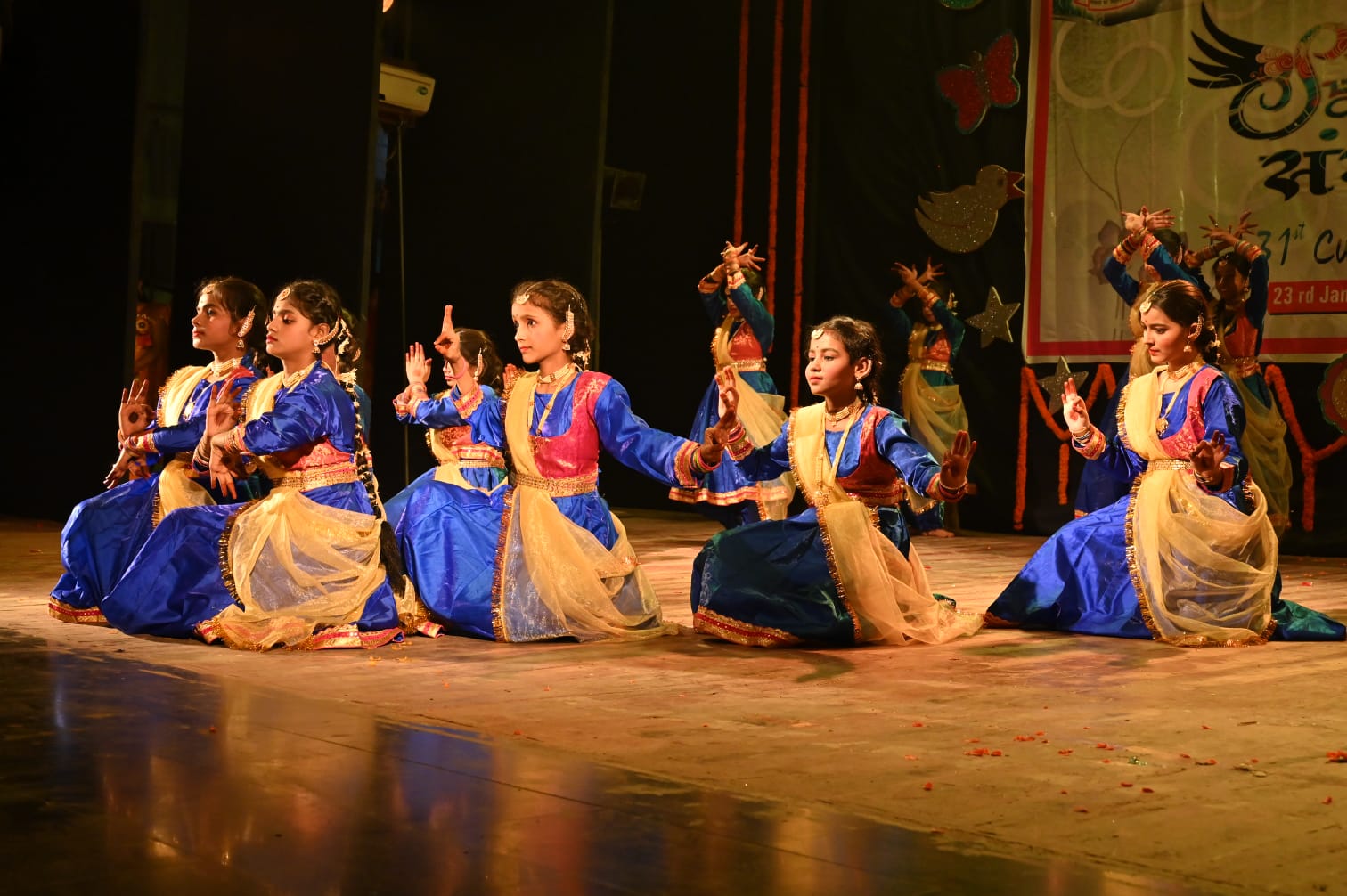 Kathak Dance Troupe — Blue & Gold